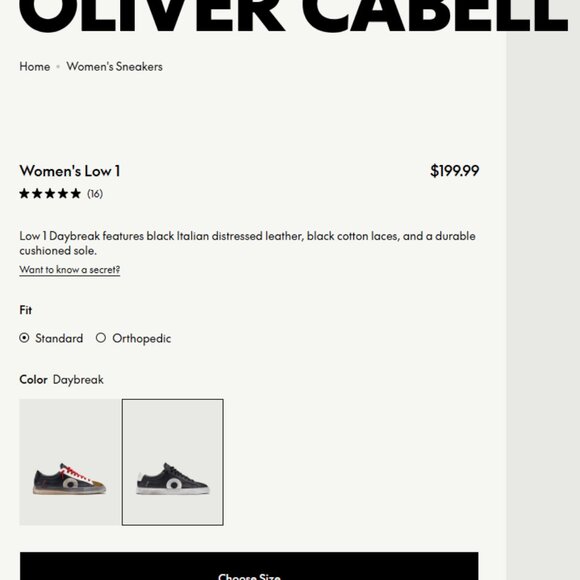 Oliver Cabell Women’s Low 1 “Daybreak” Sneakers – Size EU 39 / US 8.5 – Perfect - Picture 5 of 5